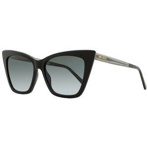 Jimmy Choo Cat Eye Sunglasses Lucine 8079O Black 55mm